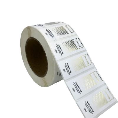 China Waterproof Accept Logo Small Labels Round Roll Sticker Custom Private Glossy Lamination Adhesive Printing for sale