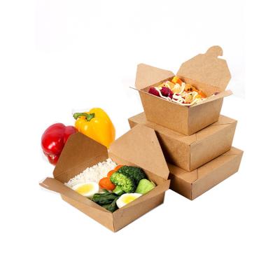 China Disposable Custom Chinese Paper Take Away Fried Fast Delivery Food Box for sale