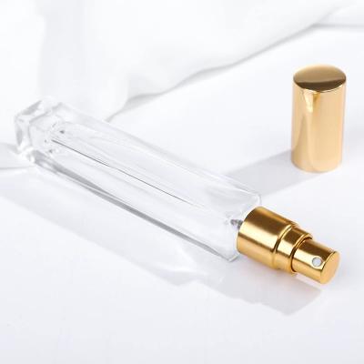 China Free Sample Personal Care Wholesale 10ml Custom Screw Spray Glass Clear Perfume Bottles for sale