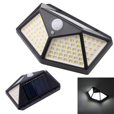 China ABS 100LED Solar Wall Light (Human Body Induction Light Control) Black Shell White Light ZC001251 Actual: 8W Lumens: 500Lm for sale