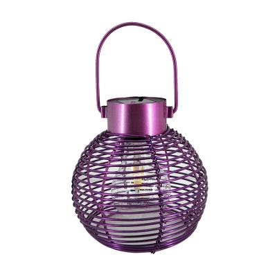 China Modern Design Modern Multi Outdoor Garden Light Fixtures Hanging Metal Lantern Solar Powered Lamp for sale