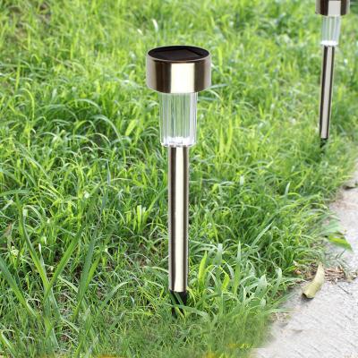 China Garden YardPath Fence Floor Lawn Lamp Household Yard Solar Outdoor Small House LED Solar Outdoor Waterproof Floor Lamp Stainless Steel Garden Plug-in Holiday Lamp for sale