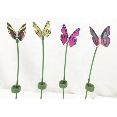 China Cheap Solar Light Solar Garden Light Butterfly Stake Solar Fiber Garden Light For Solar Outdoor Garden for sale