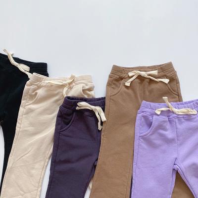 China Color Fade Proof Autumn girl kidswear baby pants slim children's gaiters factory special boywear pants wholesale for sale