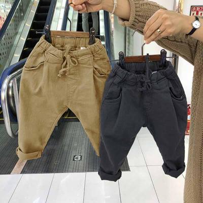 China Color Fade Proof Factory Quality Autumn Fashion Casual Design Boys And Girls Kids Trousers Elastic Waistband Boys And Girls Kids Pants for sale