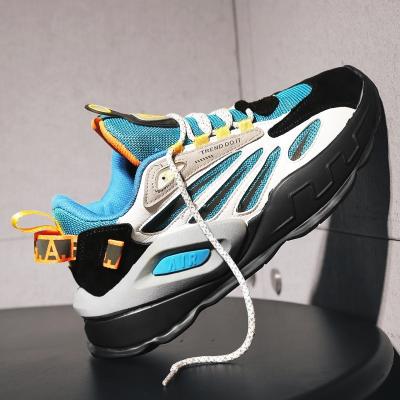 China Trending Chunky Platform Fashion Sneakers 2021 Spring New Design Breathable Travel Running Sports Walking Shoes L-2103 for sale