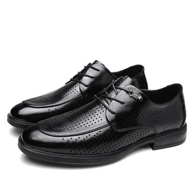 China Factory Supply Drop-shipping 2021 Fashion Design Men's Stylish Shoe Men's Breathable Summer For Office And Career PU New Leather Shoes CNN-51016 for sale