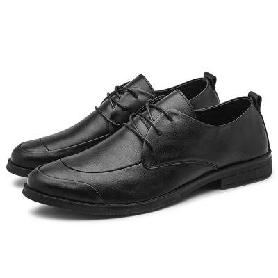 China 2021 summer high-end breathable new fashion stylish shoes black men casual for elegant occasions leather trim Drop-shipping custom JDD-123 for sale