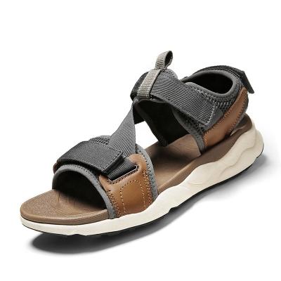 China Genuine Leather Men's Sandals Sweat-absorbent Drop-shipping 2021 Summer New Durable Collection For Running And Daily Life LYY-ZW96 for sale