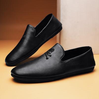 China Fashion Trend Good Quality Men's Loafer Casual Stylish Shoe Genuine Leather Genuine Leather Walking Motor Slip On Moccasin Gommino LYY-C16 for sale