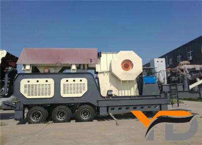 China Semi Trailer Mobile Crusher Station Maximum Feed Road Construction River Stone for sale