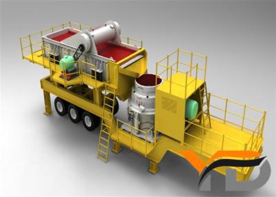 China High Power Stone Mobile Crusher Station , Quarry Mining Rock Crushing Plant for sale