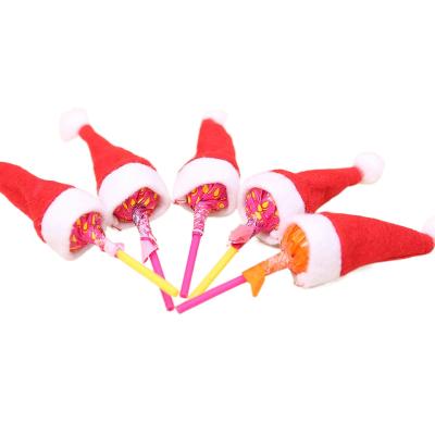 China Mini Santa Hats Classic Red and White Velvet Nonwoven Textile Santa Hat for Kids and Adults Christmas Decorations Luxury for sale