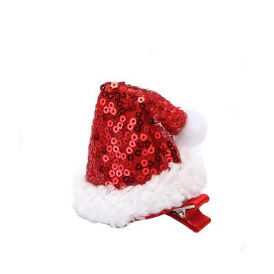 China Tree Sequin Hat Dress Headdress Small Duckbill Christmas Hairpin Christmas Decor for sale