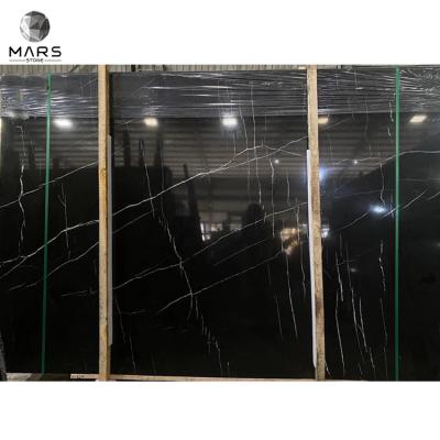 China Cheap Price Slabs High Quality Natural Nero Marquina Marble Black Marble Tile For Flooring Countertops Decoration for sale