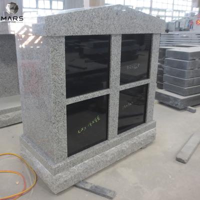 China Traditional Rectange Black Granite Niche Door Columbarium Wholesaler for sale