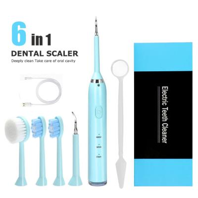 China Handheld Rechargeable Electric Toothbrush Three-speed Effective Whitening High Frequency Vibration Tooth Tartar Remover for sale