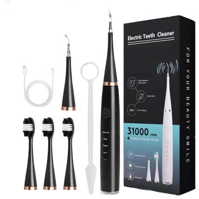 China Amazon 6-in-1 Electric Toothbrush Effective Whitening Dental Portable Cleaning Oral Care Tooth Flosser for sale