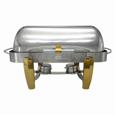 China Ang Durable Modern Fashion Food Warmer Display Newest Luxury Catering Chafing Dish for sale