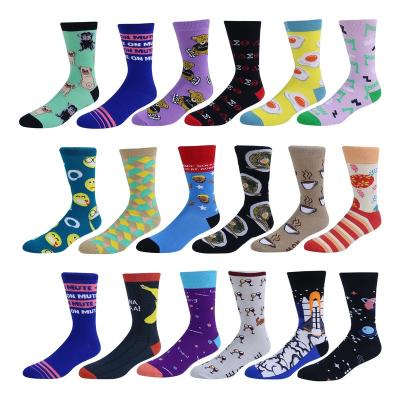 China Cotton Antibacterial Casual Socks Design Multicolor Dress Mens Fashion Socks for sale