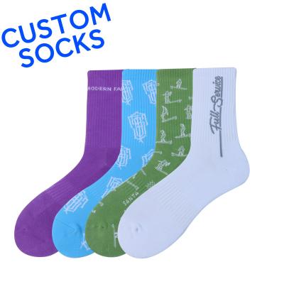 China Breathable Custom Design Basketball Socks High Quality Cotton Socks For Men Factory Supply Colorful Sports Socks for sale