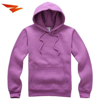 China Custom made oversized teen men purple pullover anti-shrink cotton hoody without string for sale