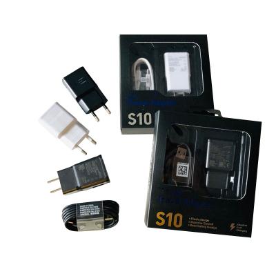 China S10 mobile/tablet fast charger cable fast charger set to support multi models for sumsung mobile for sale