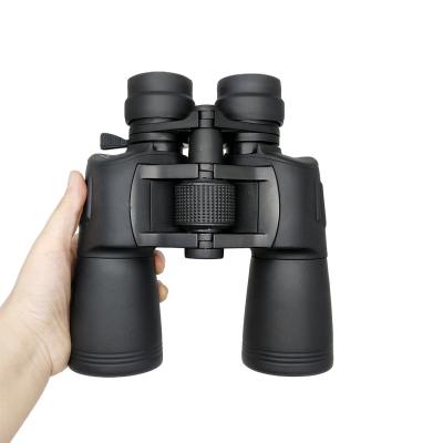 China Outdoor Camping Increasing 10-30x50 Zoom Porro Moving Binocular Black Telescope For Long Range Viewing Birding Increasing Sports for sale