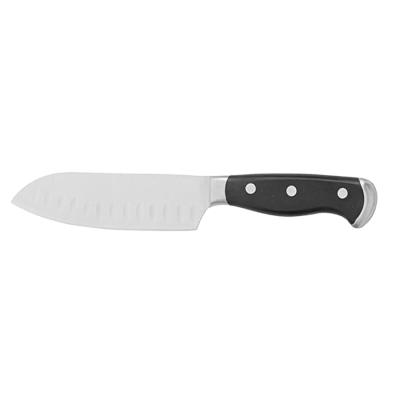 China Sustainable 5 Inch German Stainless Steel Santoku Knife With 18/0 Stainless And ABS Handle for sale