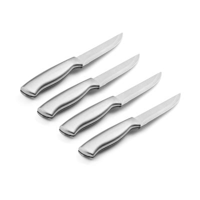 China Sustainable 4 Pcs Steak Bread Stainless Steel Chef Knife Set With 3Cr13 Handle for sale