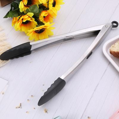 China Sustainable Factory Customization Stainless Steel Bbq Staple Wholesale Buffet Kitchen Anti Calding Bread Clip for sale