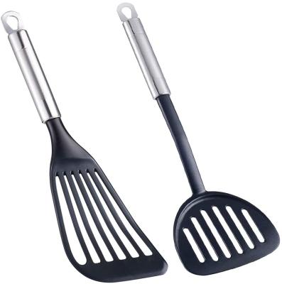 China Food Grade Kitchen Utensil Set Spatula and Spoons Sustainable Heat Resistant Nylon Cooking Set for sale