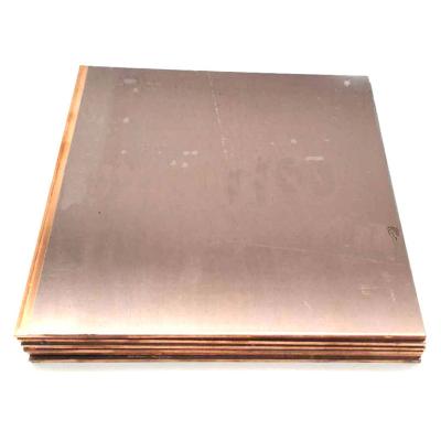 China Decorative Copper C11000 C10200 C17200 4x8 Cooper Plate Sheets Thickness 99.99% Factory For Sale for sale