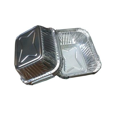 China Disposable Food Packaging HC Food Grade Aluminum Foil Containers Tray for sale