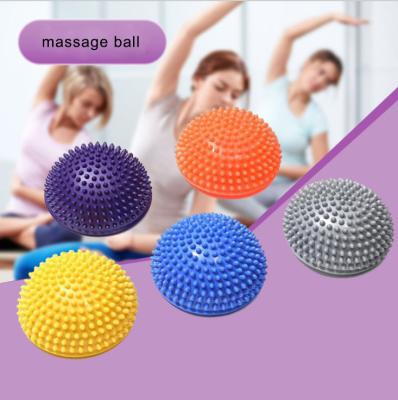 China Small PVC Half Point Massager Pad Brush Cushion Point Of Foot Durian Professional Cold Touch Portable Cold Touch Massager Kids Round Balance Ball for sale