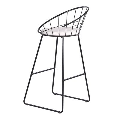 China Modern Metal Barstool Sturdy And Durable Best Selling Modern Barstool Matte Black Bar Stools In Stock for sale