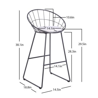 China Modern Barstool Metal Good Price Gold Sturdy And Durable Barstool Modern Barstools With Metal Legs for sale