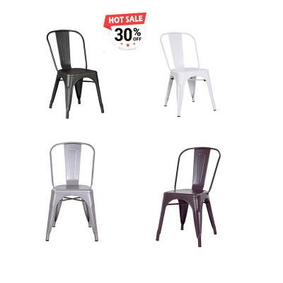 China Hot Sale Industrial Sillas Tolix (Height) Stackable Steel Metal Adjustable Dining Chair for sale