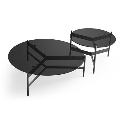 China Nice price Italian minimalist new type modern metal round coffee table for living room furniture for sale