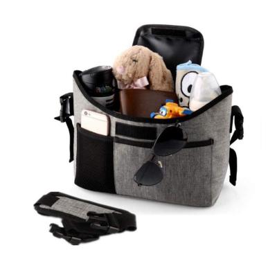 China Baby Stroller Single Pack Customized Organizer Bag with 2 Excellent Cup Holders and Standard Storage Diaper Bag for sale