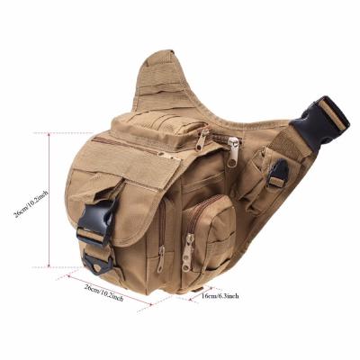 China Waterproof 600D Polyester Military Sling Bag / Tactical Shoulder Bag for sale