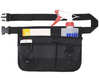 China Gardening Tool Bag Unisex Belt Waist Heavy Duty Oxford Oxford Tool Apron with 7 Pockets of Different Sizes and Depths for sale