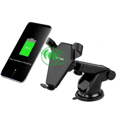 China Fast Qi Wireless Car Accessories Mobile Phone Charger Cell Phone Charger Car Wireless Holder for sale