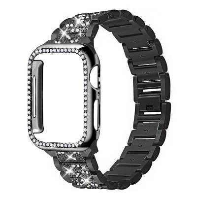 China Lightweight Stainless Steel Watchband For Apple Watch Band For Iwatch Belt Link Bracelet Metal Wrist Watch Band for sale