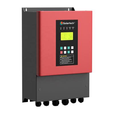 China 3.7 KW 220V 50hz 60hz Water Pumping System Solartech Hybrid Solar Inverter Solar Pump Single Phase Solar Water Pump System For Irrigation for sale