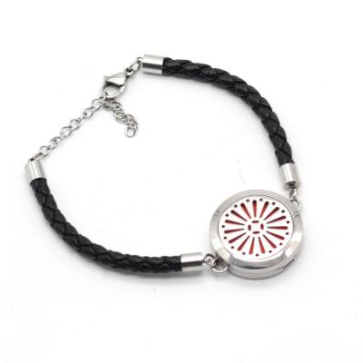 China FASHION Bangle 316 Stainless Steel Oil Bangle Titanium Steel Hollow Perfume Bangle for sale