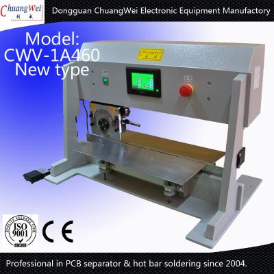 China Vier Depanelings-Geschwindigkeiten PWB-Trennzeichen-Maschine mit den Kreis- und linearen Blättern zu verkaufen