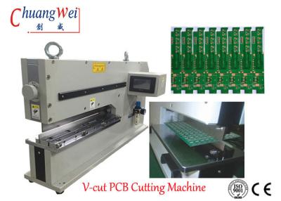 中国 PCBA Depanel PCB Depaneling空気のAlminum 2の線形刃Stress-Free PCB Depaneling機械PLC Conctrol 販売のため