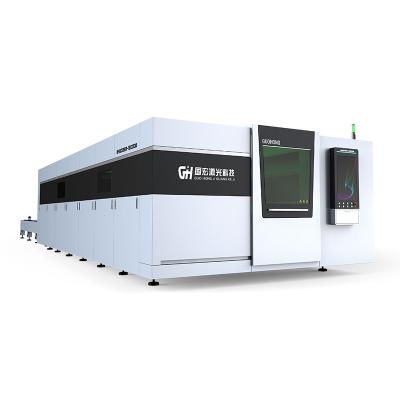 China Water Cooled 3000w Fiber Laser Metal Cutting Machine With Full Cover Device for sale