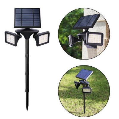 China 1- ABS PC Solar Aluminium Double Heads Tuinverlichting voor superieure buitenverlichting Te koop